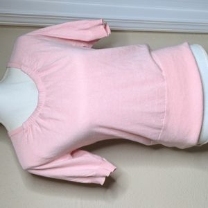 Small pink New York and Co short sleeve sweater